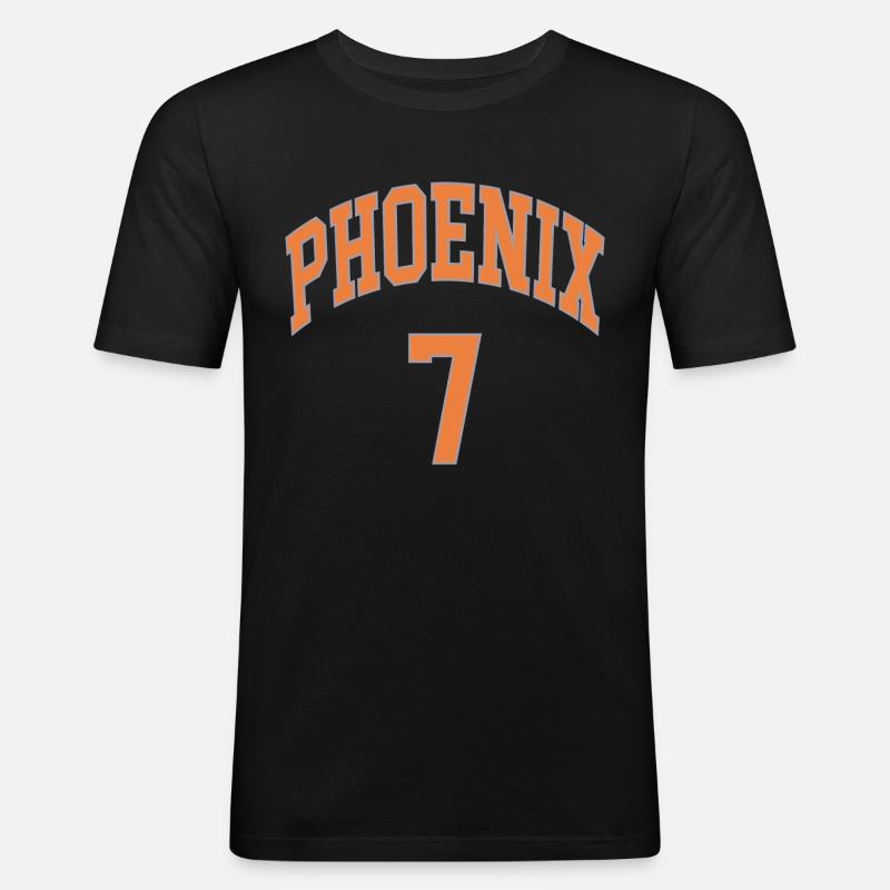 Phoenix 7 - Männer Slim Fit T-Shirt - Schwarz