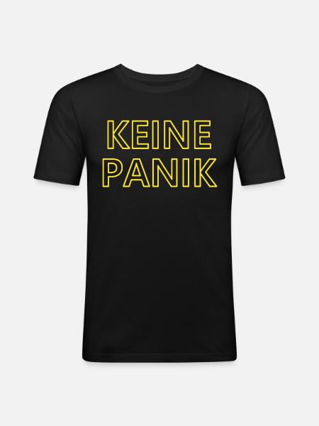 Keine Panik 3 - Männer Slim Fit T-Shirt - Schwarz