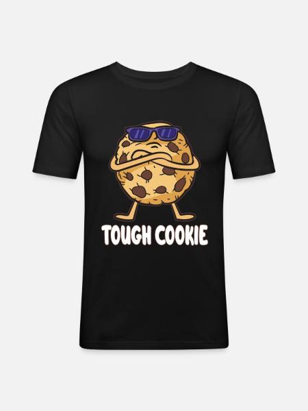 TOUGH COOKIE - Men's Slim Fit T-Shirt - black
