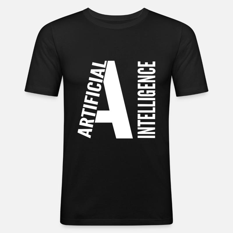 Artificial intelligence - Men's Slim Fit T-Shirt - black