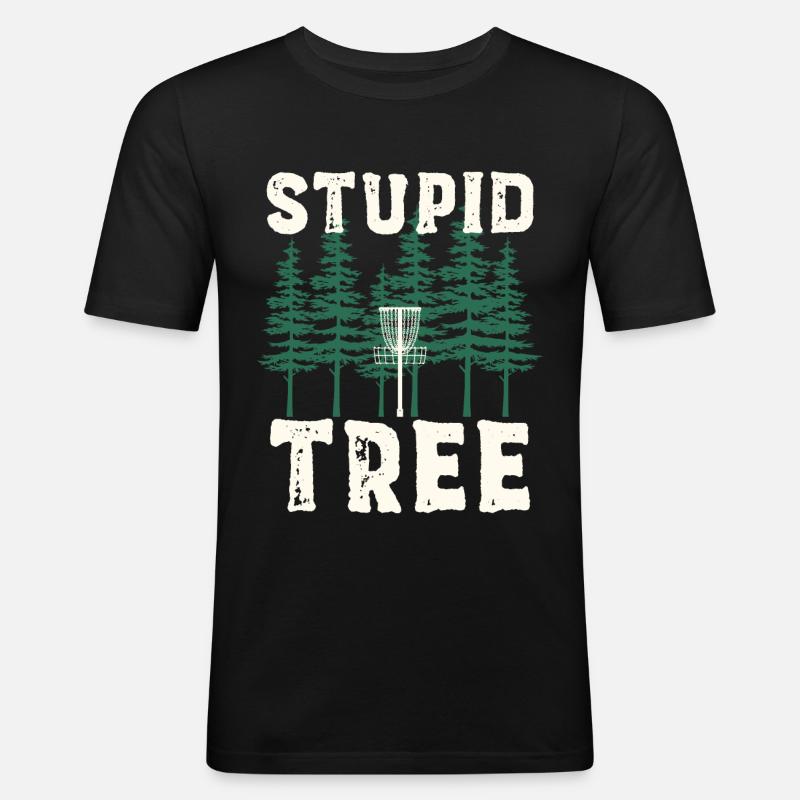 Disc Golf Discgolf | Discgolfspieler Geschenk - Männer Slim Fit T-Shirt - Schwarz