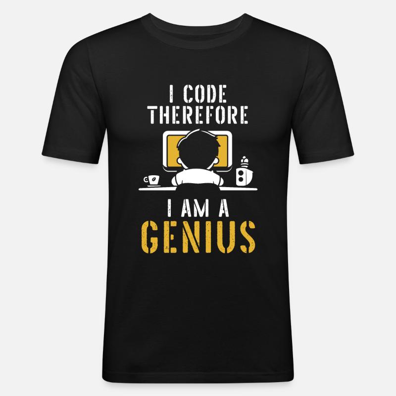 Programmer Coder Software Developer - Men's Slim Fit T-Shirt - black