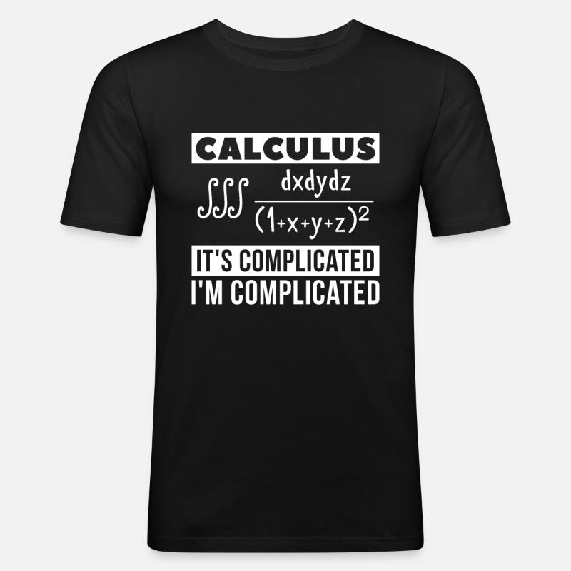 Math Mathematics - Men's Slim Fit T-Shirt - black