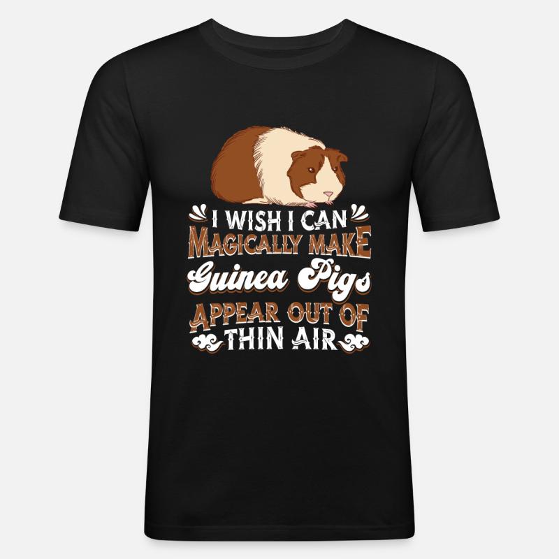 Cochon d’Inde Cochon d’Inde - T-shirt près du corps Homme - noir