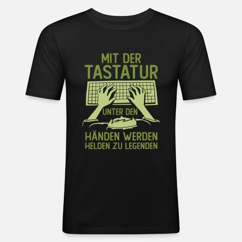 Programmierer Coder Software Entwickler - Männer Slim Fit T-Shirt - Schwarz