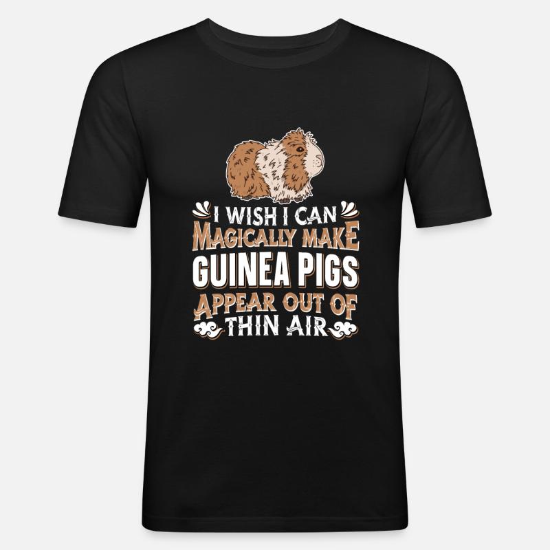 Cochon d’Inde Cochon d’Inde - T-shirt près du corps Homme - noir