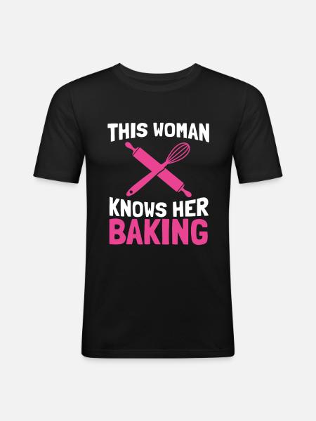 Baker Baking Confectioner - Men's Slim Fit T-Shirt - black