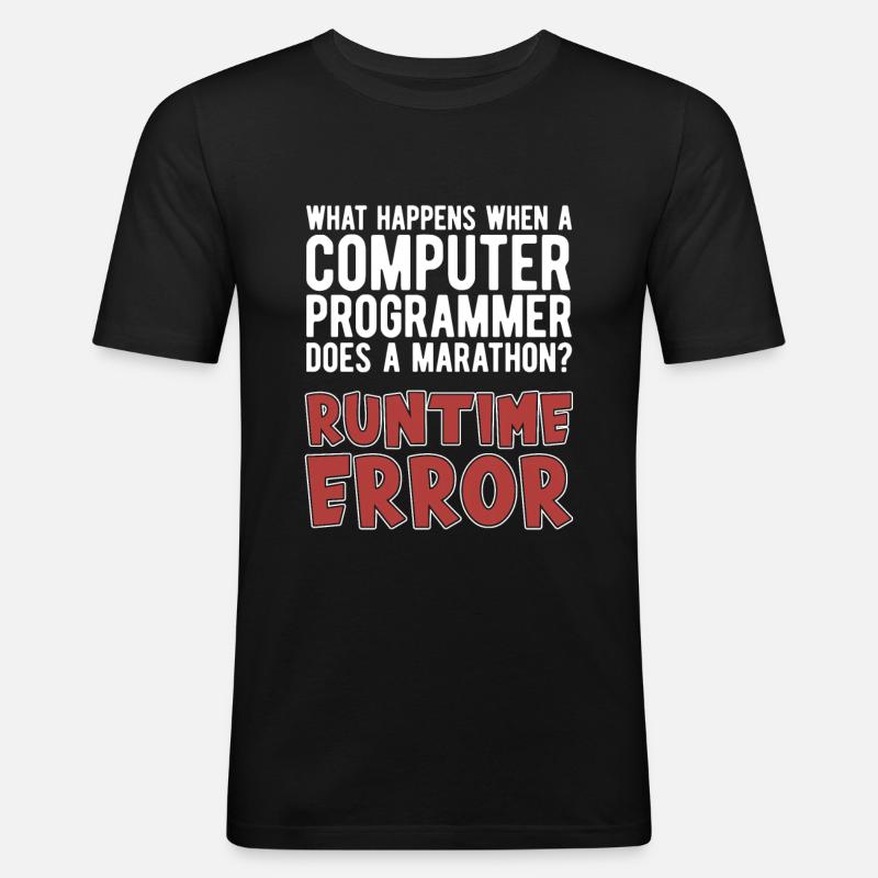 Programmierer Coder Software Entwickler - Männer Slim Fit T-Shirt - Schwarz