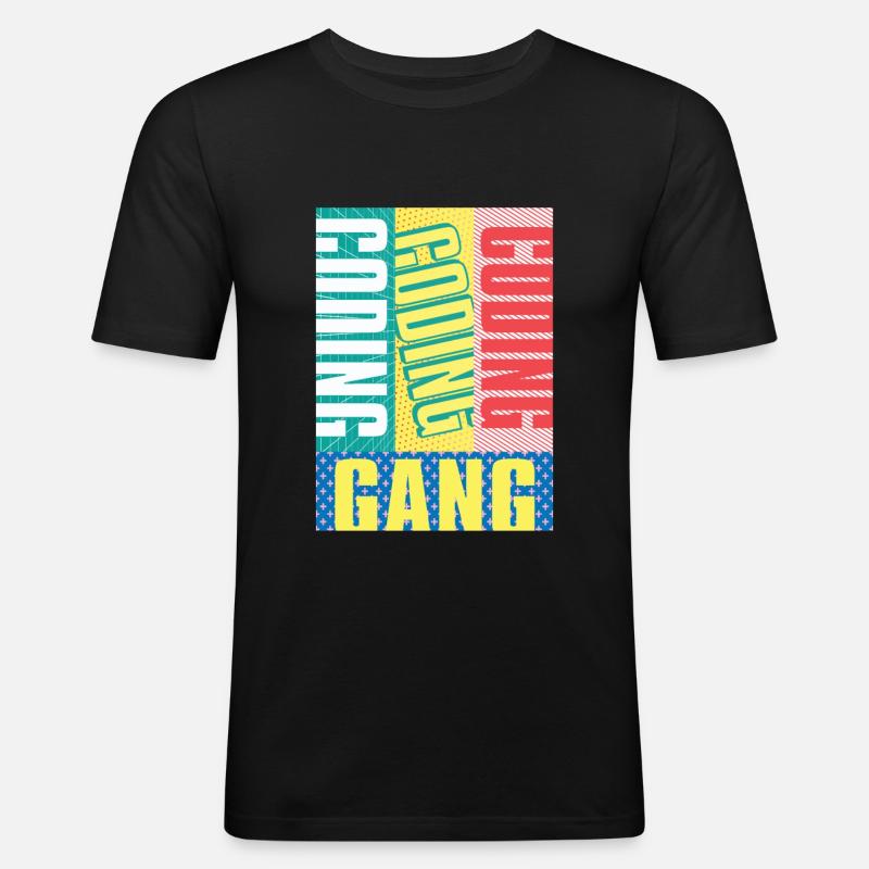 Programmer Coder Software Developer - Men's Slim Fit T-Shirt - black