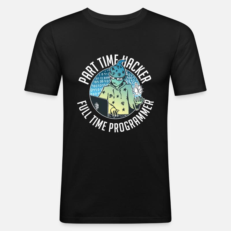 Programmer Coder Software Developer - Men's Slim Fit T-Shirt - black