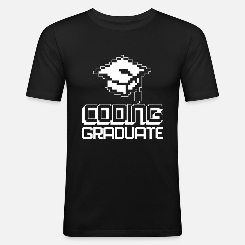 Programmierer Coder Software Entwickler - Männer Slim Fit T-Shirt - Schwarz