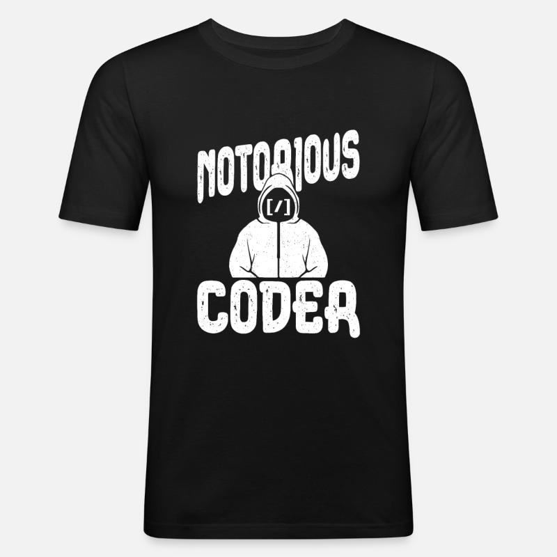Programmer Coder Software Developer - Men's Slim Fit T-Shirt - black