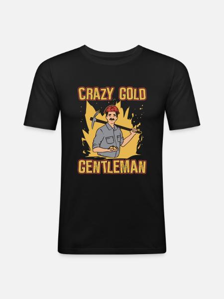 Gold Mining Gold Mine - Men's Slim Fit T-Shirt - black