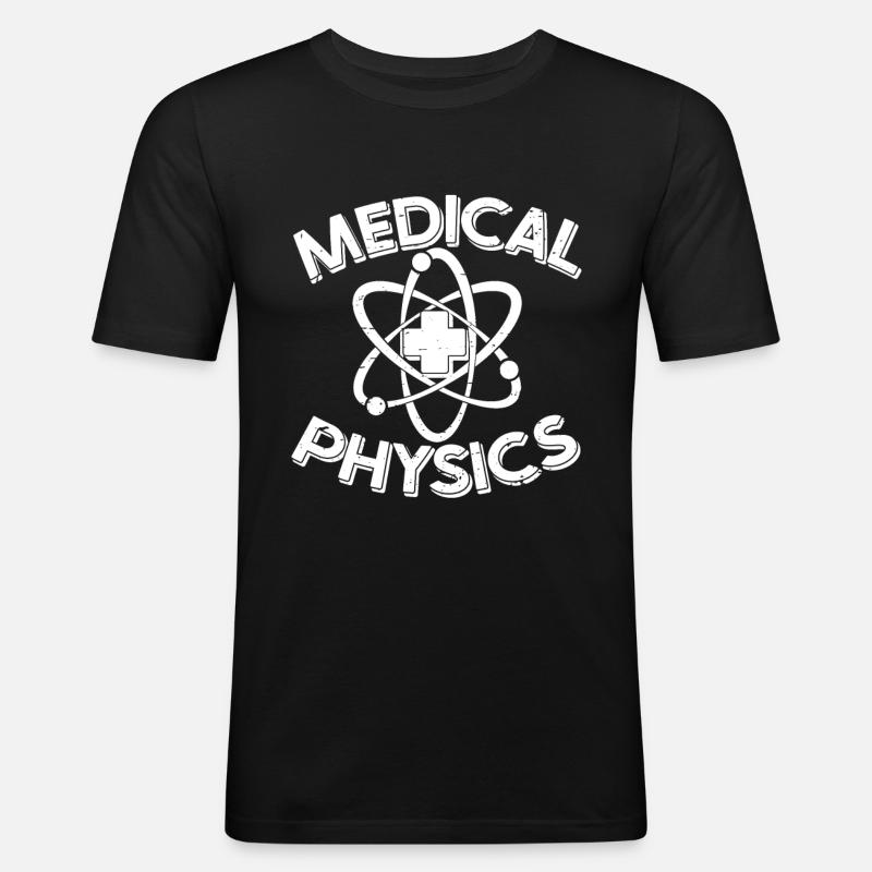Physik Physiker - Männer Slim Fit T-Shirt - Schwarz