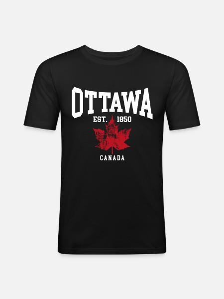 Ottawa - Men's Slim Fit T-Shirt - black