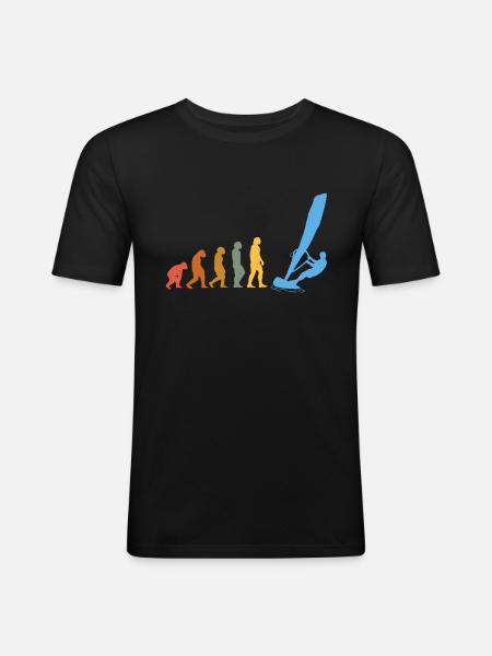 Windsurfing Sail Surfer-boards Windsurfing - Men's Slim Fit T-Shirt - black