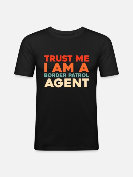 Border Patrol - Men's Slim Fit T-Shirt - black