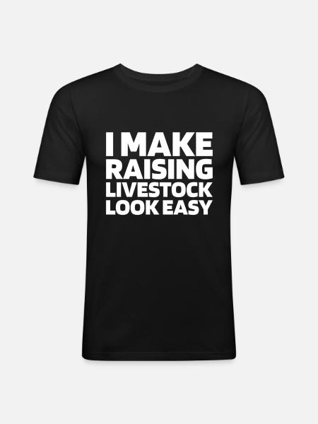 Cowman - Men's Slim Fit T-Shirt - black