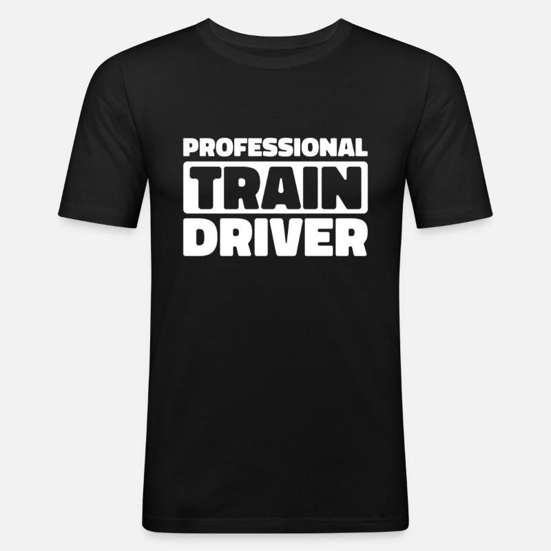 Train driver Train driver - Men's Slim Fit T-Shirt - black