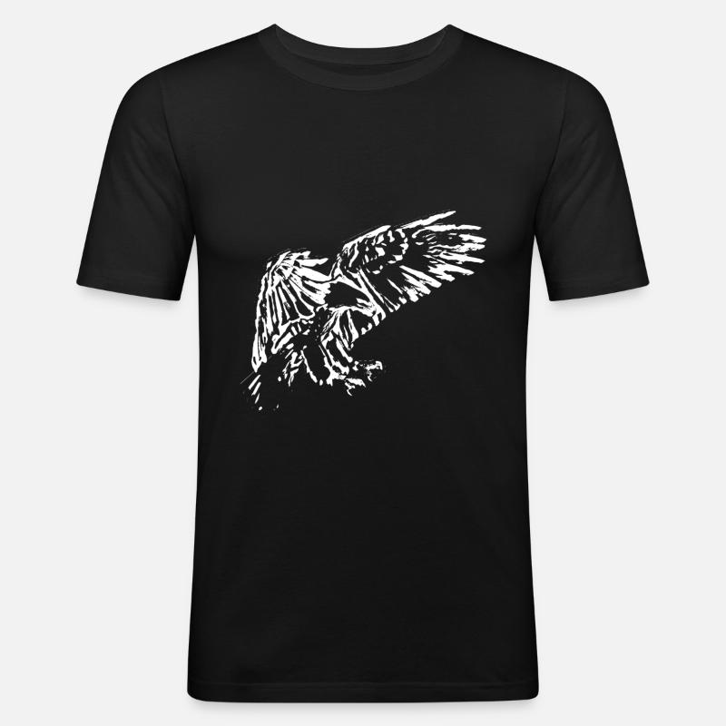 Eagle - Men's Slim Fit T-Shirt - black