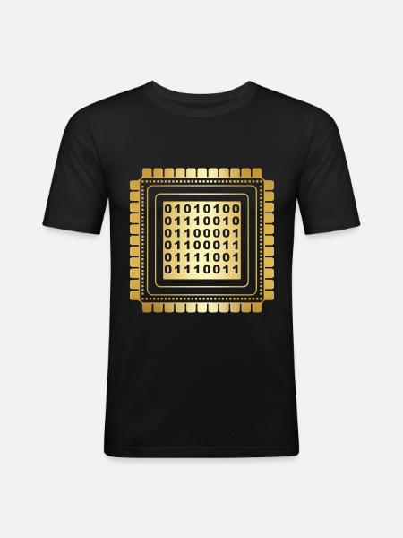 Programmer Coder Software Developer - Men's Slim Fit T-Shirt - black