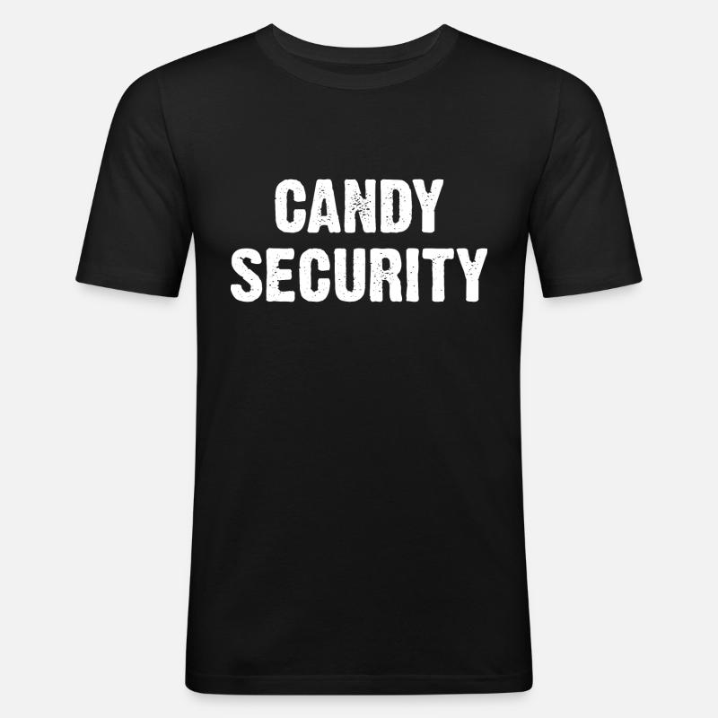 Candy Security - Männer Slim Fit T-Shirt - Schwarz