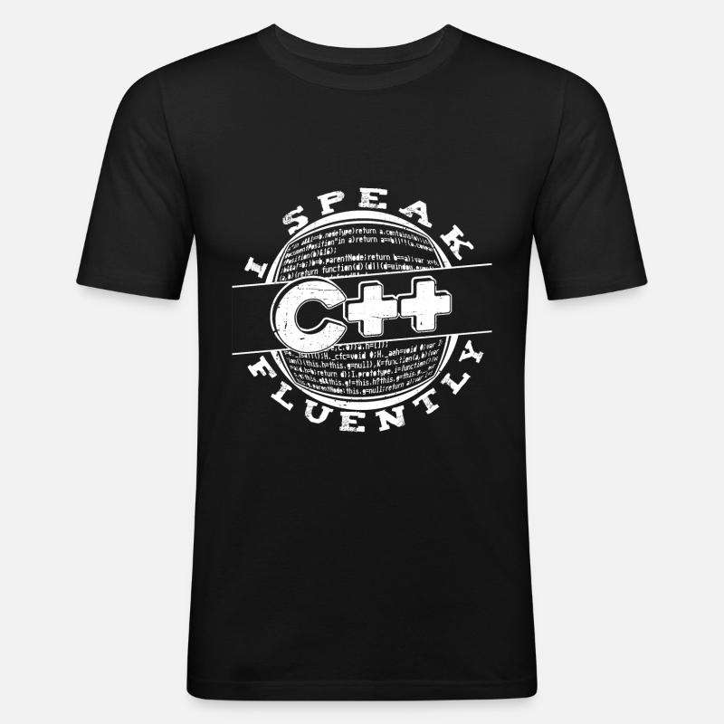 Programmierer Coder Software Entwickler - Männer Slim Fit T-Shirt - Schwarz