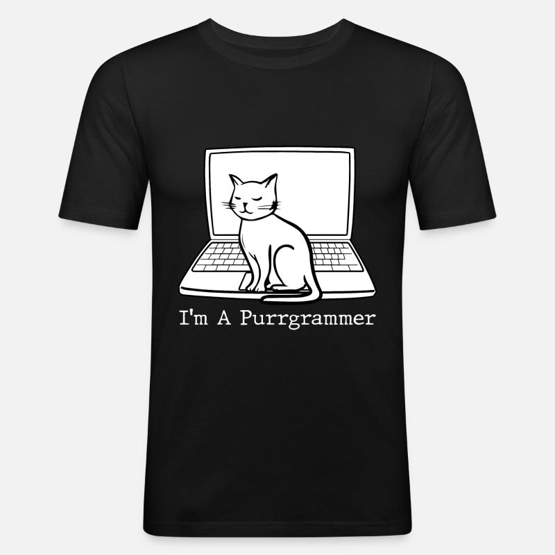 Programmierer Coder Software Entwickler - Männer Slim Fit T-Shirt - Schwarz