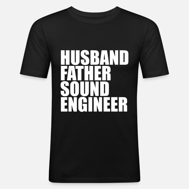 Tontechniker Sound Audio Engineer - Men's Slim Fit T-Shirt - black