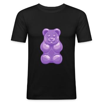 Halloween Paarkostüm Gummibärchen Geschenkidee - Männer Slim Fit T-Shirt - Schwarz - Vorne - Nik (191cm)