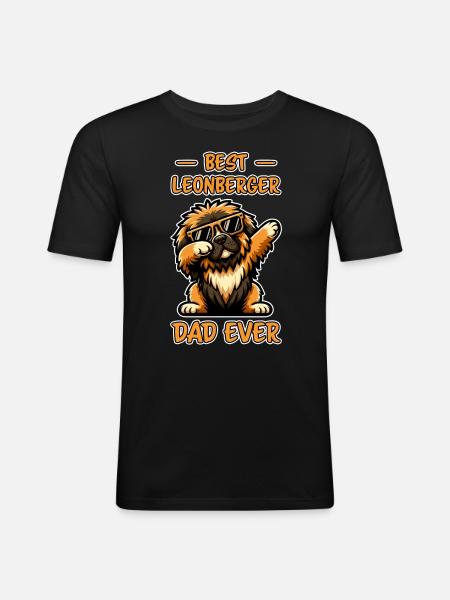 Leonberger Saying Funny Leonberger Gift - Men's Slim Fit T-Shirt - black