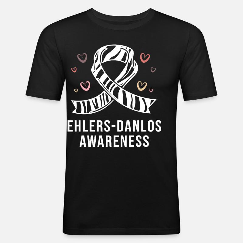 Ehlers-Danlos-Syndrom EDS HSD - Männer Slim Fit T-Shirt - Schwarz