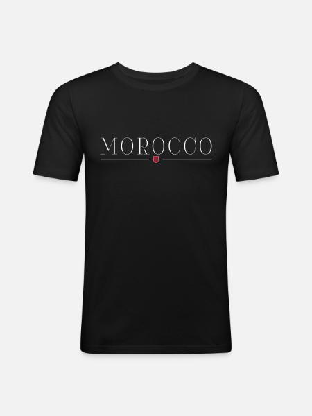 I love Morocco - Men's Slim Fit T-Shirt - black