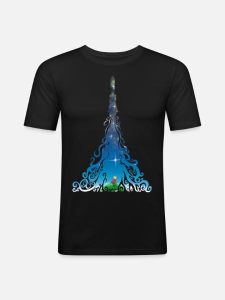 Rocket dreams - Men's Slim Fit T-Shirt - black