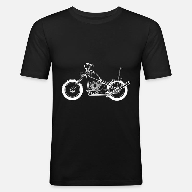 Chopper - Männer Slim Fit T-Shirt - Schwarz