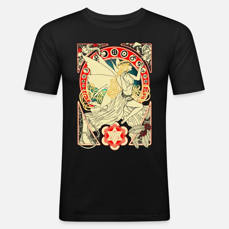 DMT Fee - Männer Slim Fit T-Shirt - Schwarz
