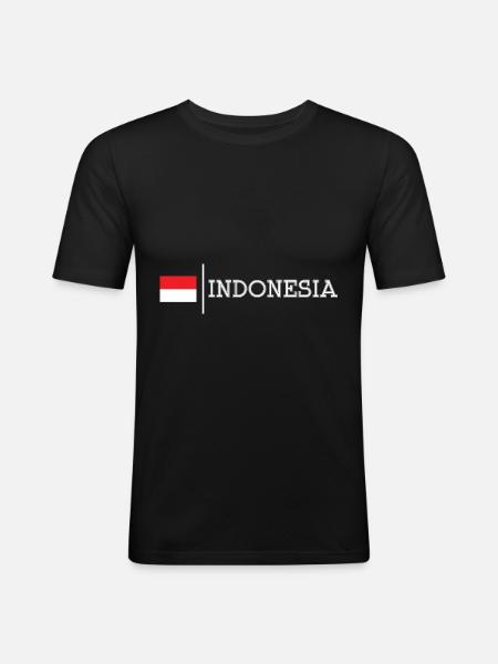Indonesia - Men's Slim Fit T-Shirt - black