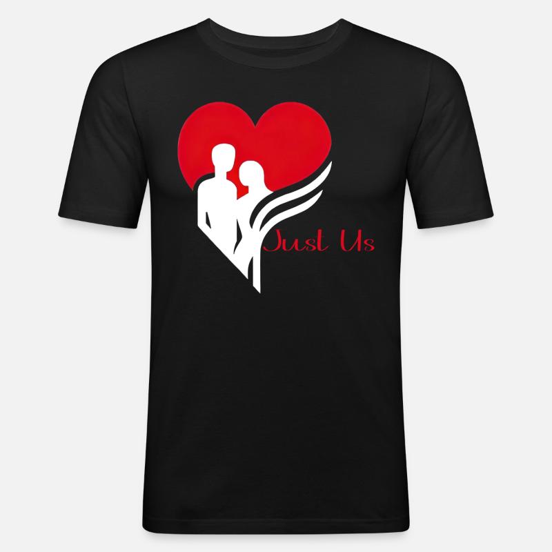 Love Emblem Unity - Men's Slim Fit T-Shirt - black