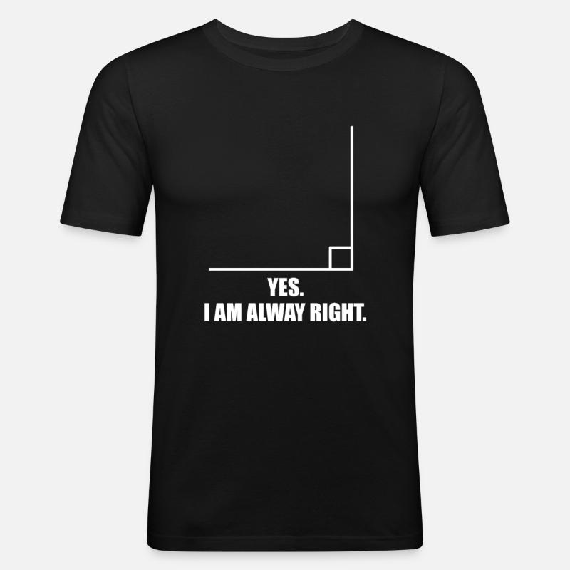 Math teacher math - Men's Slim Fit T-Shirt - black