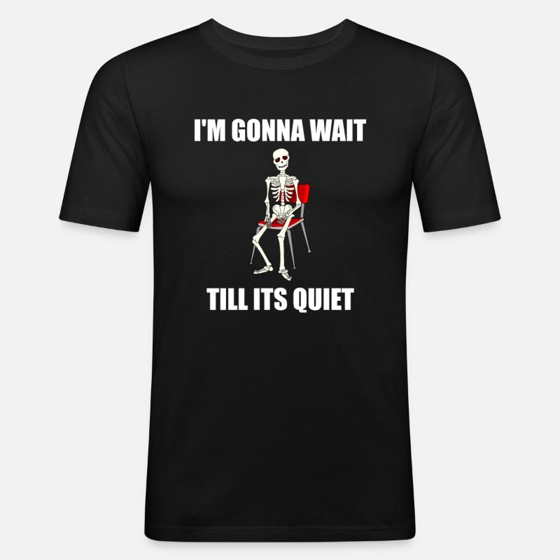 Lehrer Lehramt Geschenk Lustig - Männer Slim Fit T-Shirt - Schwarz