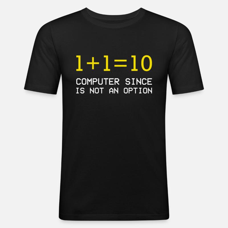 Computer programming - Men's Slim Fit T-Shirt - black