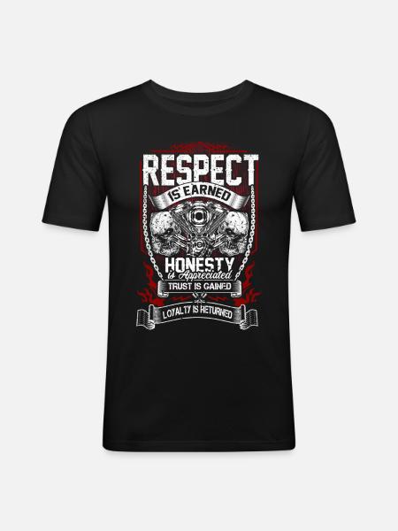 Respect, Honesty, Trust and Loyalty - Men's Slim Fit T-Shirt - black
