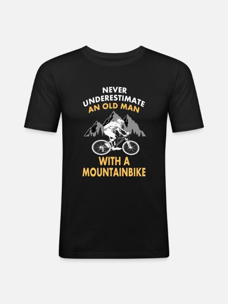 Bike gift - Men's Slim Fit T-Shirt - black