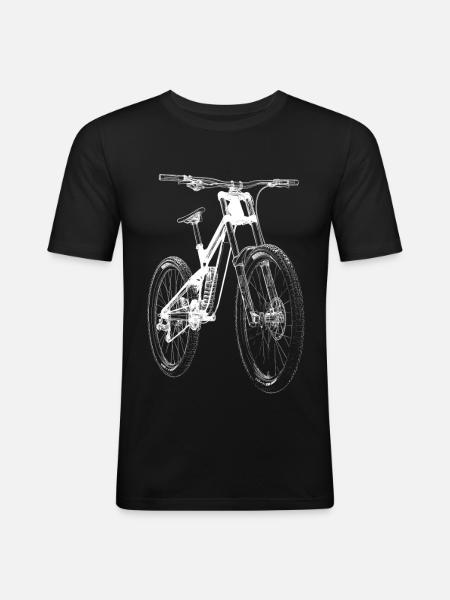 Bike Xray - Men's Slim Fit T-Shirt - black