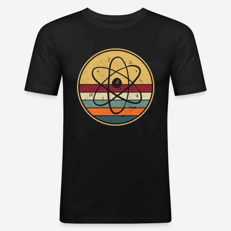 Physicist atom physics - Men's Slim Fit T-Shirt - black