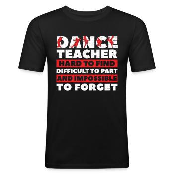Dancing Dancer Dance - Men's Slim Fit T-Shirt - black - Front - Nik (191cm)