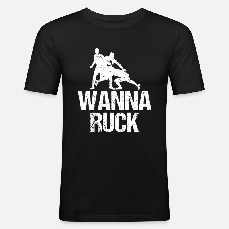 Rugby - Men's Slim Fit T-Shirt - black