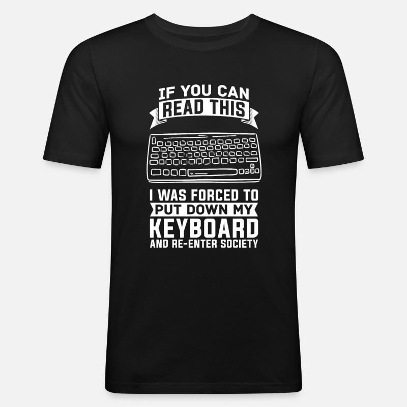 Programmer Coder Software Developer - Men's Slim Fit T-Shirt - black