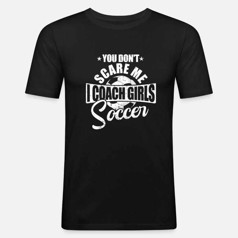 Fussballtrainer - Männer Slim Fit T-Shirt - Schwarz