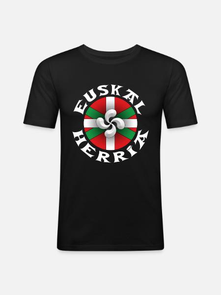 euskal herria design 117 - Men's Slim Fit T-Shirt - black
